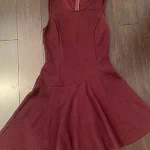 Asymmetrical red dress